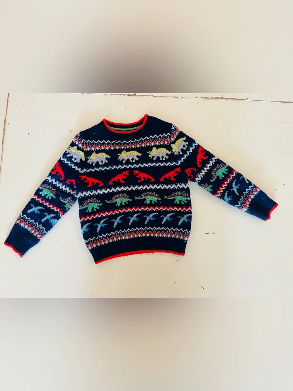 Mini Boden 4-5Y Dino Winter Christmas clothing